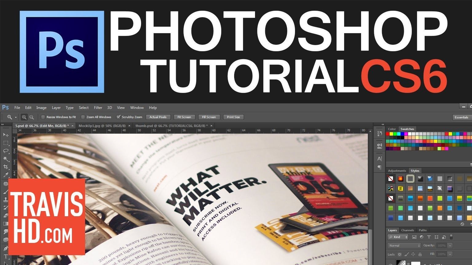 Photoshop Magazine Mock Up Tutorial